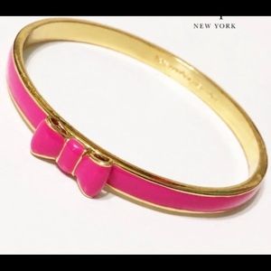 Kate spade take a bow hot pink bracelet